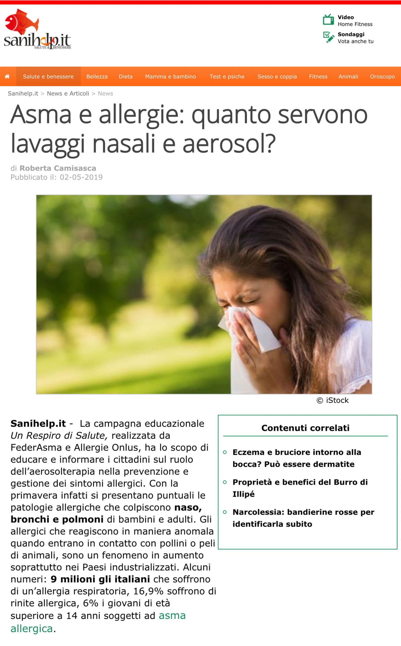notizie sanihelp asma e allergie